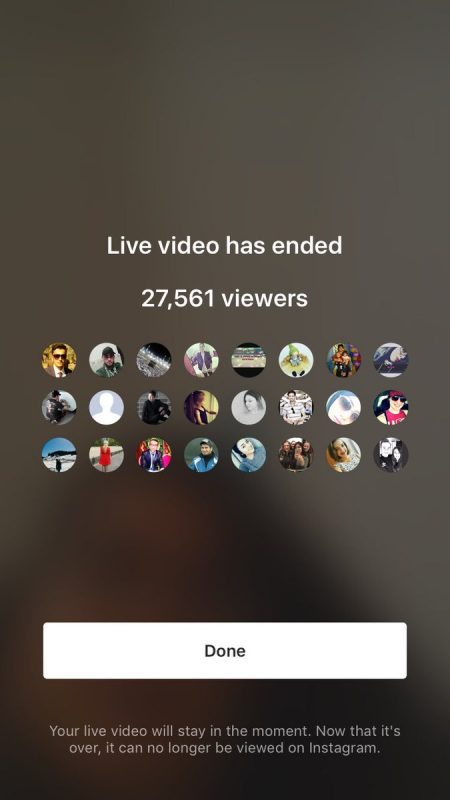 Engagement on Live Videos