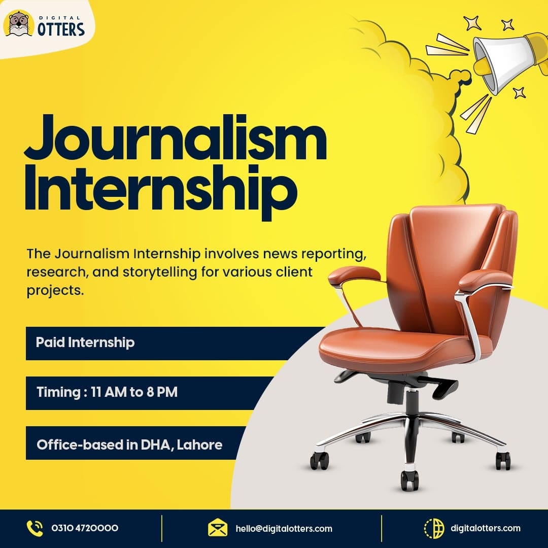 we are hiring journalism intern