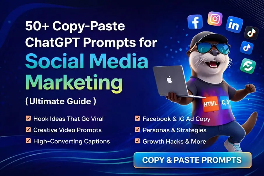 50+ Copy-Paste ChatGPT Prompts for Social Media Marketing
