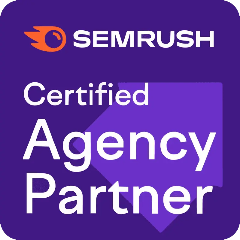 We are Certified Agency Partner on Semrush